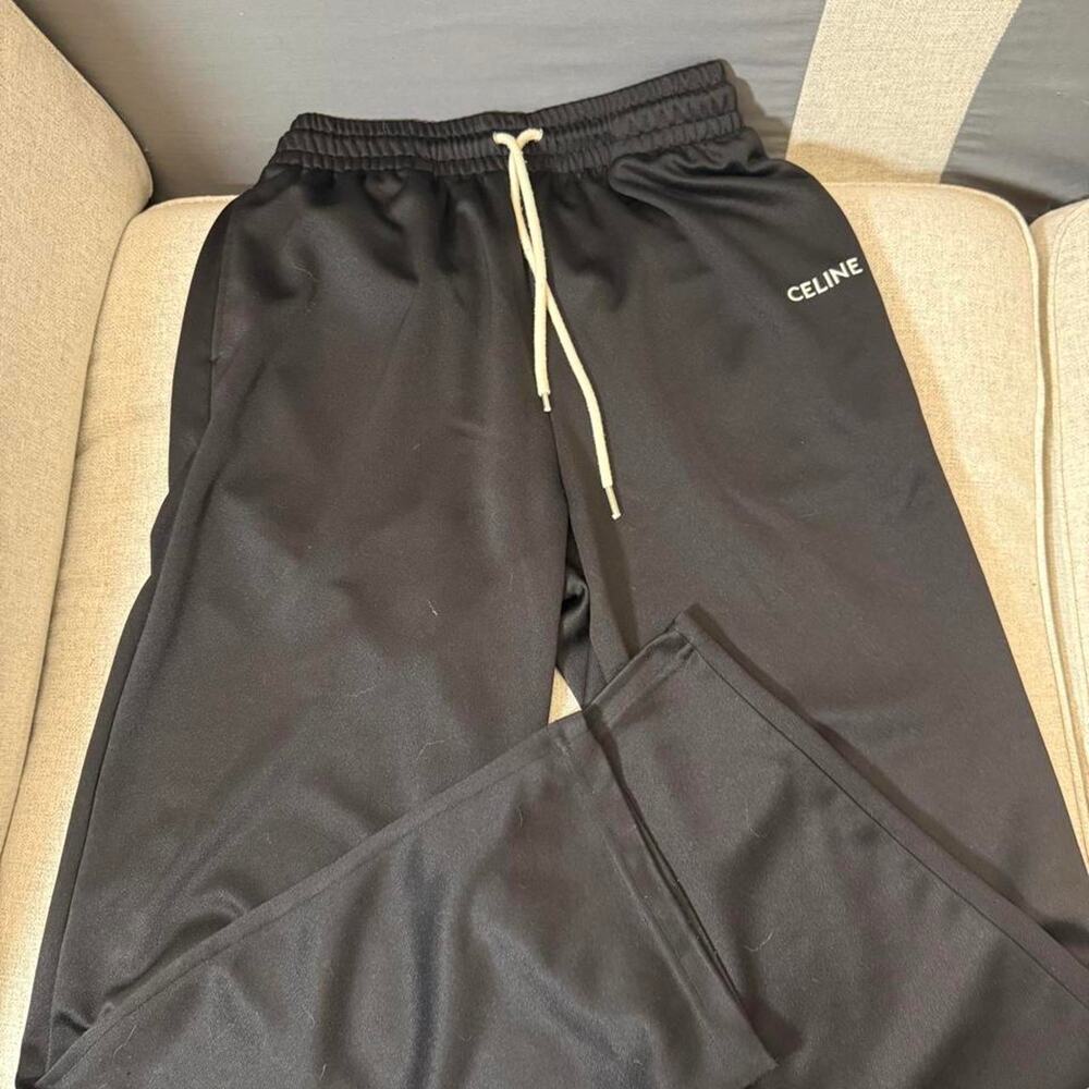 Authentic celine black track pants